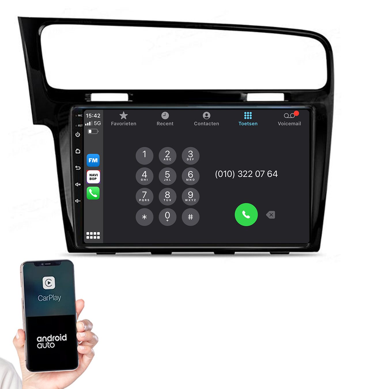 Volkswagen Golf 7 | Autoradio | 2013 t/m 2020 | Android 14 | Apple CarPlay & Android Auto