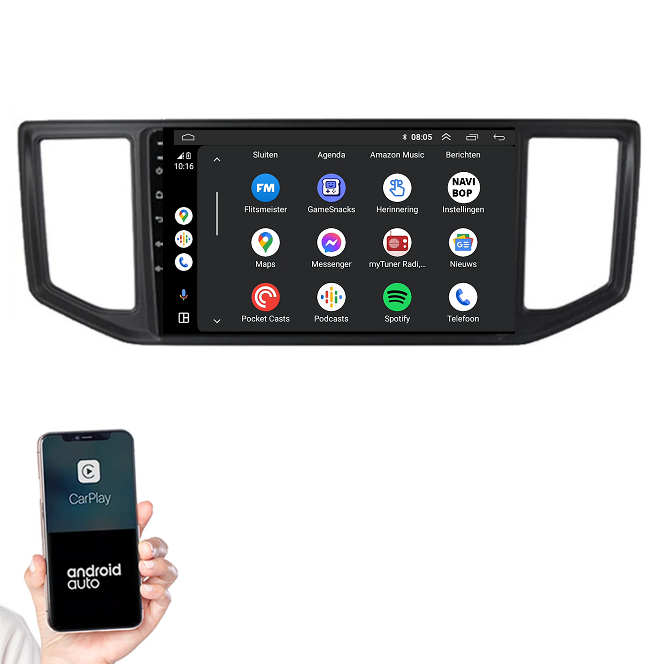 Volkswagen Crafter | Autoradio | 2017 t/m 2021 | Android 14 | Apple CarPlay & Android Auto