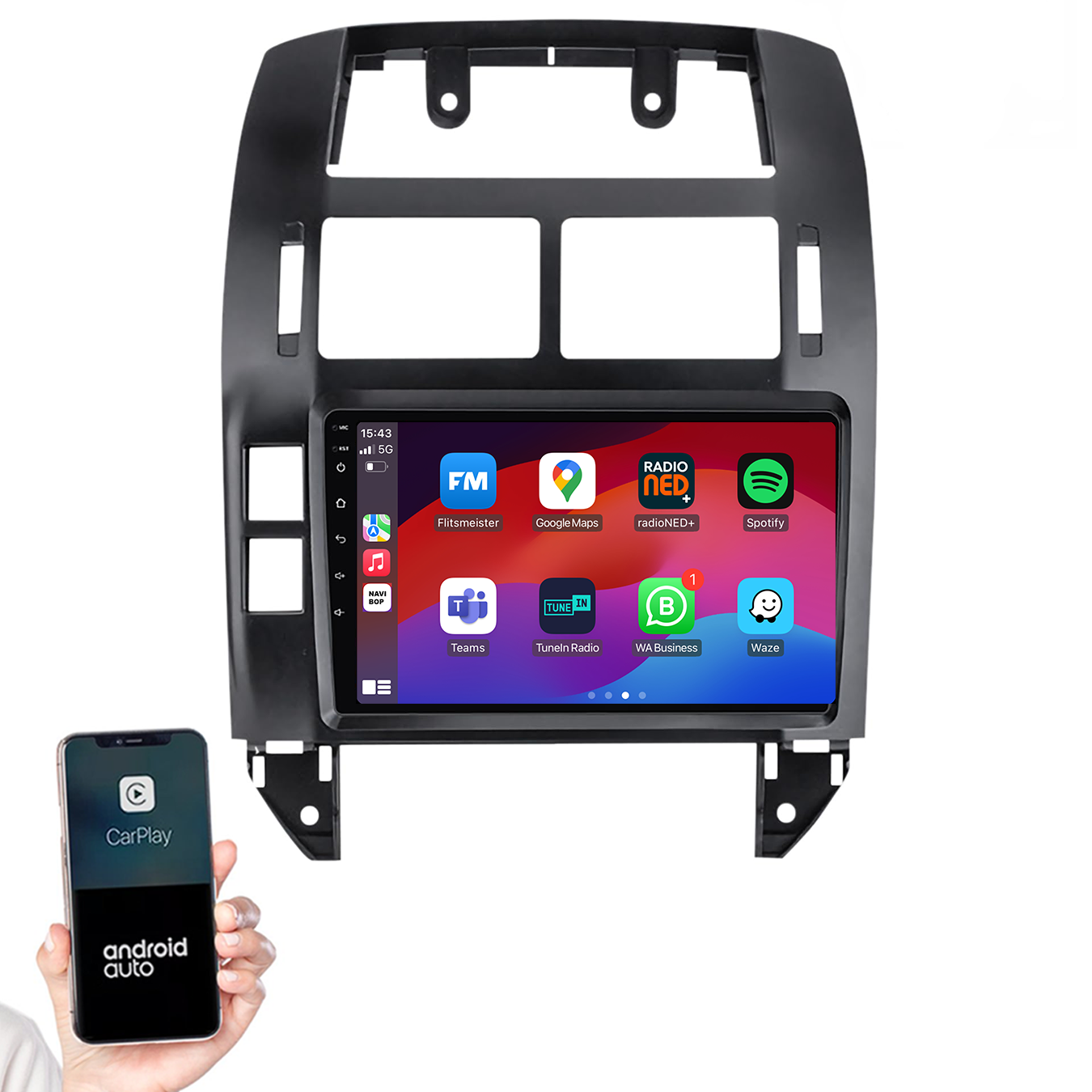Volkswagen Polo | Autoradio | 2002 t/m 2009 | Android 14 | Apple CarPlay & Android Auto