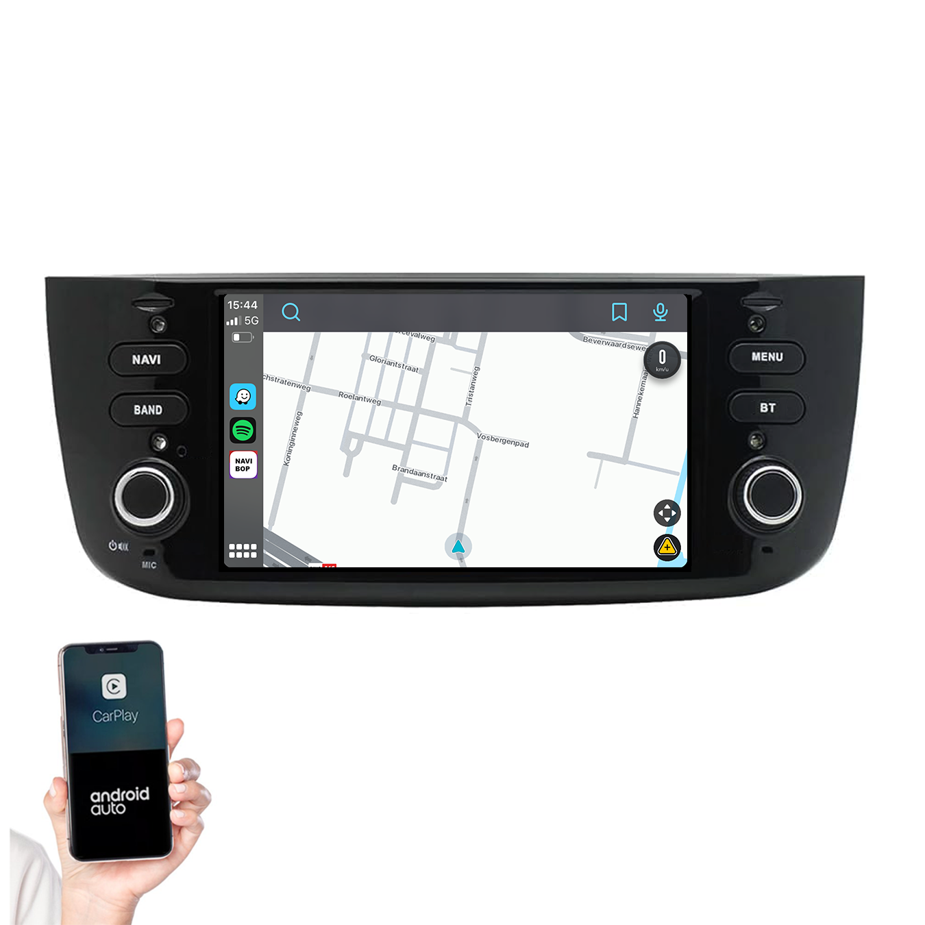 Fiat Punto | Autoradio | 2010 t/m 2015 | Android 14 | Apple CarPlay & Android Auto