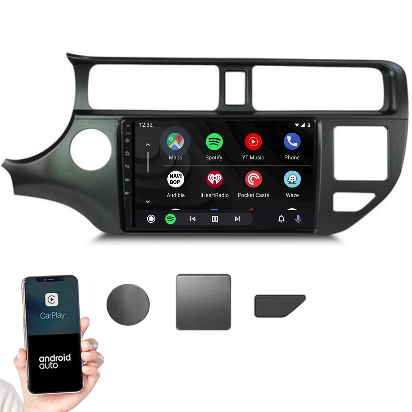 Kia Rio | Autoradio |2011 t/m 2017 | Android 14 | Apple CarPlay & Android Auto