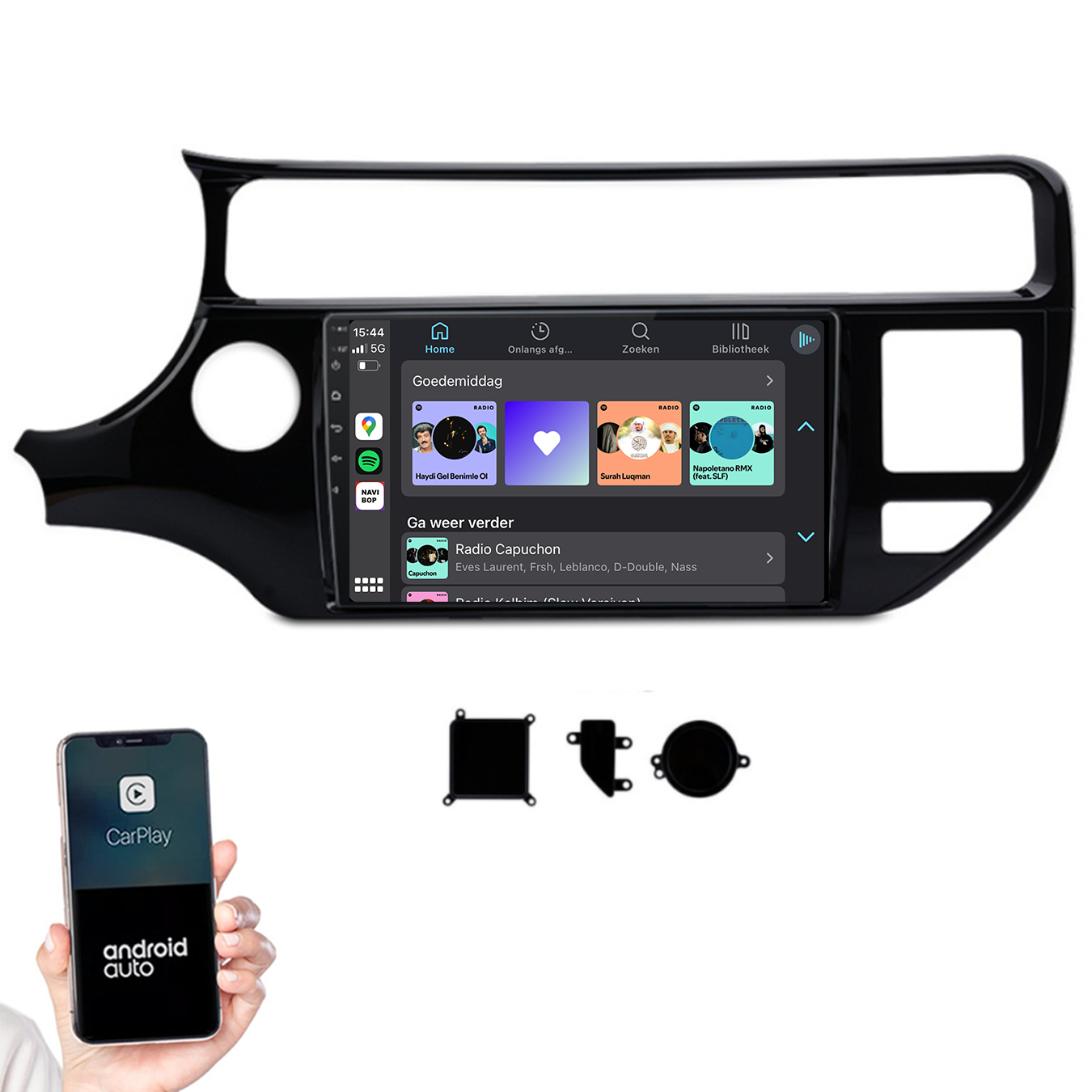 Kia Rio | Autoradio |2011 t/m 2017 | Android 14 | Apple CarPlay & Android Auto