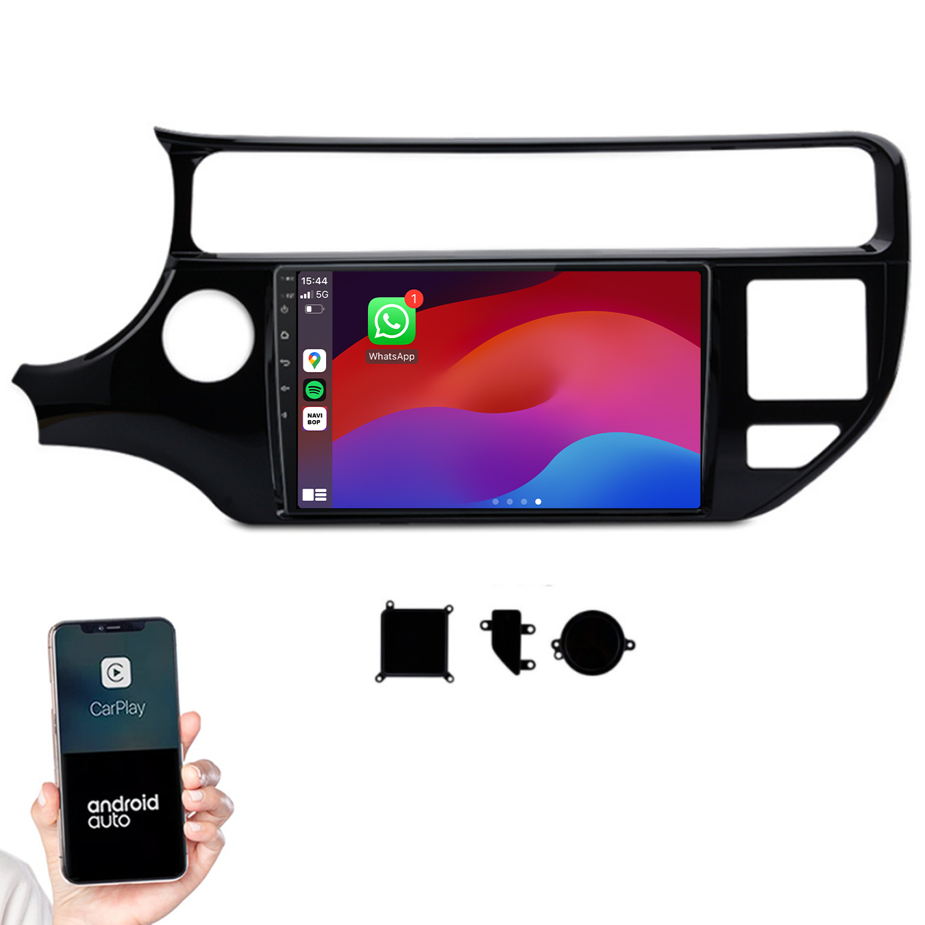 Kia Rio | Autoradio |2011 t/m 2017 | Android 14 | Apple CarPlay & Android Auto