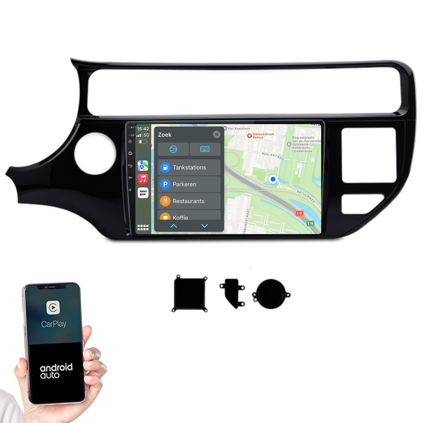Kia Rio | Autoradio |2011 t/m 2017 | Android 14 | Apple CarPlay & Android Auto
