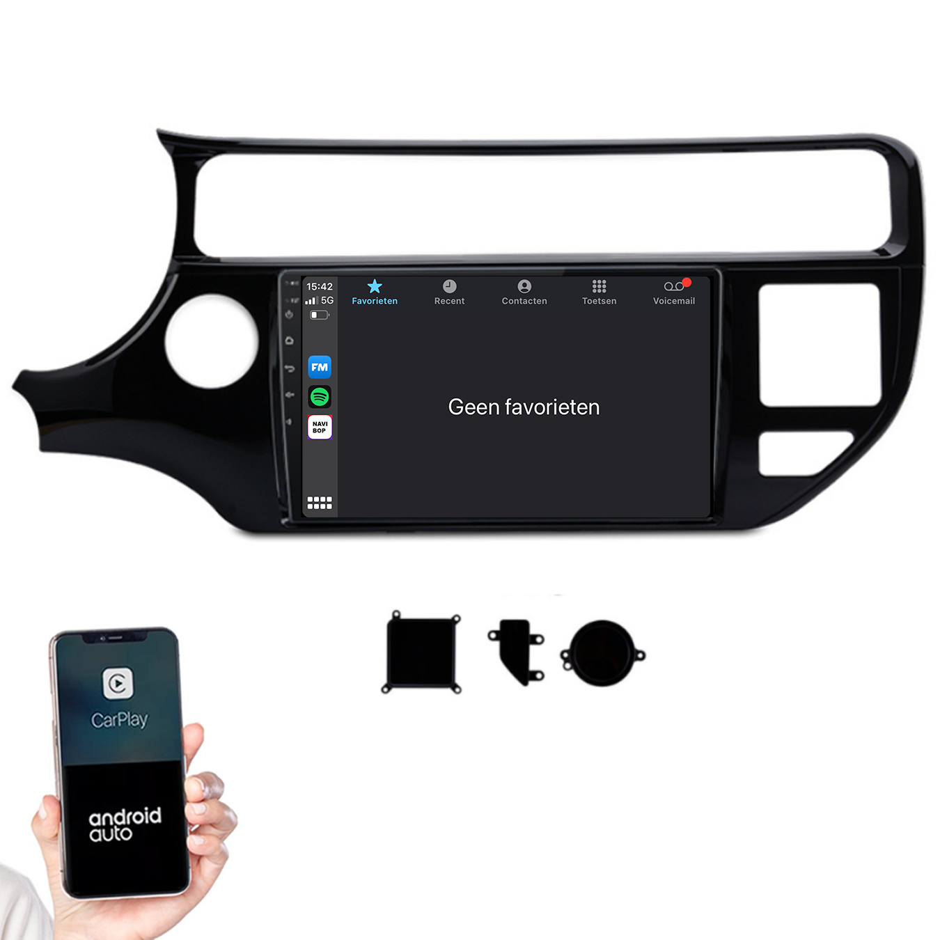 Kia Rio | Autoradio |2011 t/m 2017 | Android 14 | Apple CarPlay & Android Auto