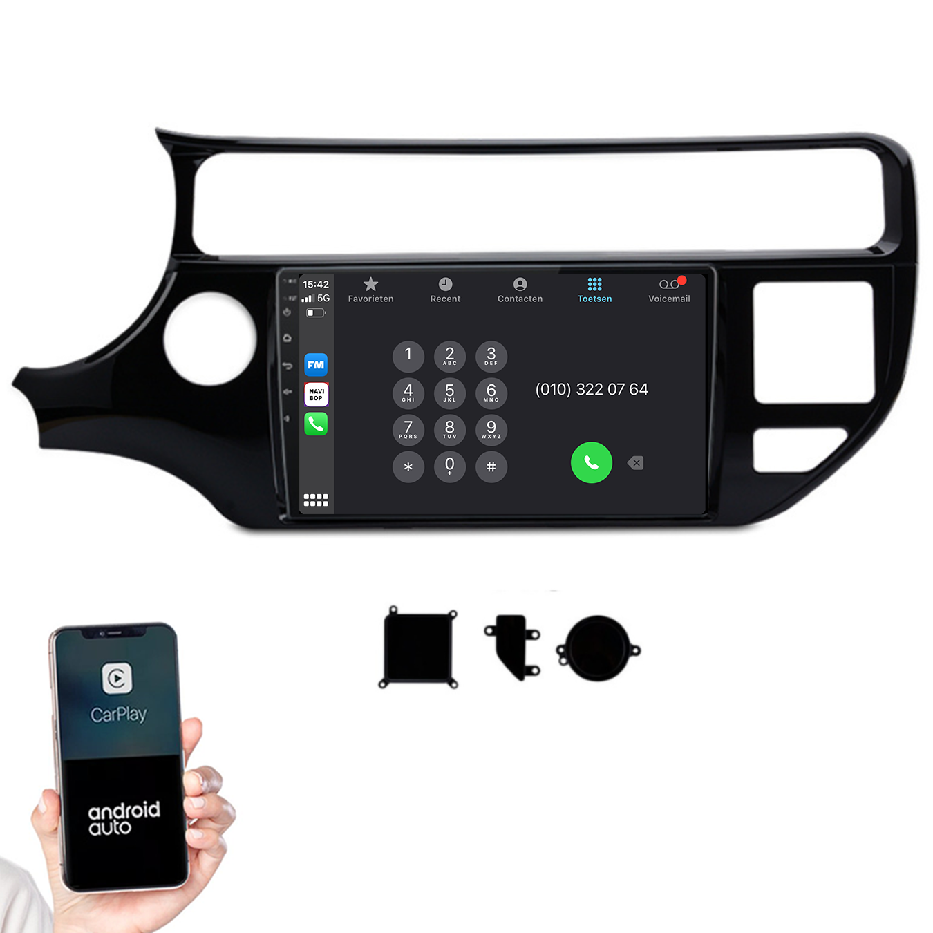 Kia Rio | Autoradio |2011 t/m 2017 | Android 14 | Apple CarPlay & Android Auto