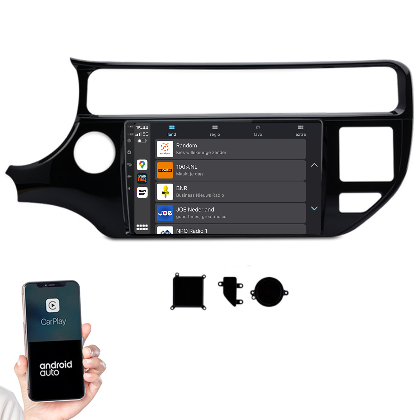 Kia Rio | Autoradio |2011 t/m 2017 | Android 14 | Apple CarPlay & Android Auto