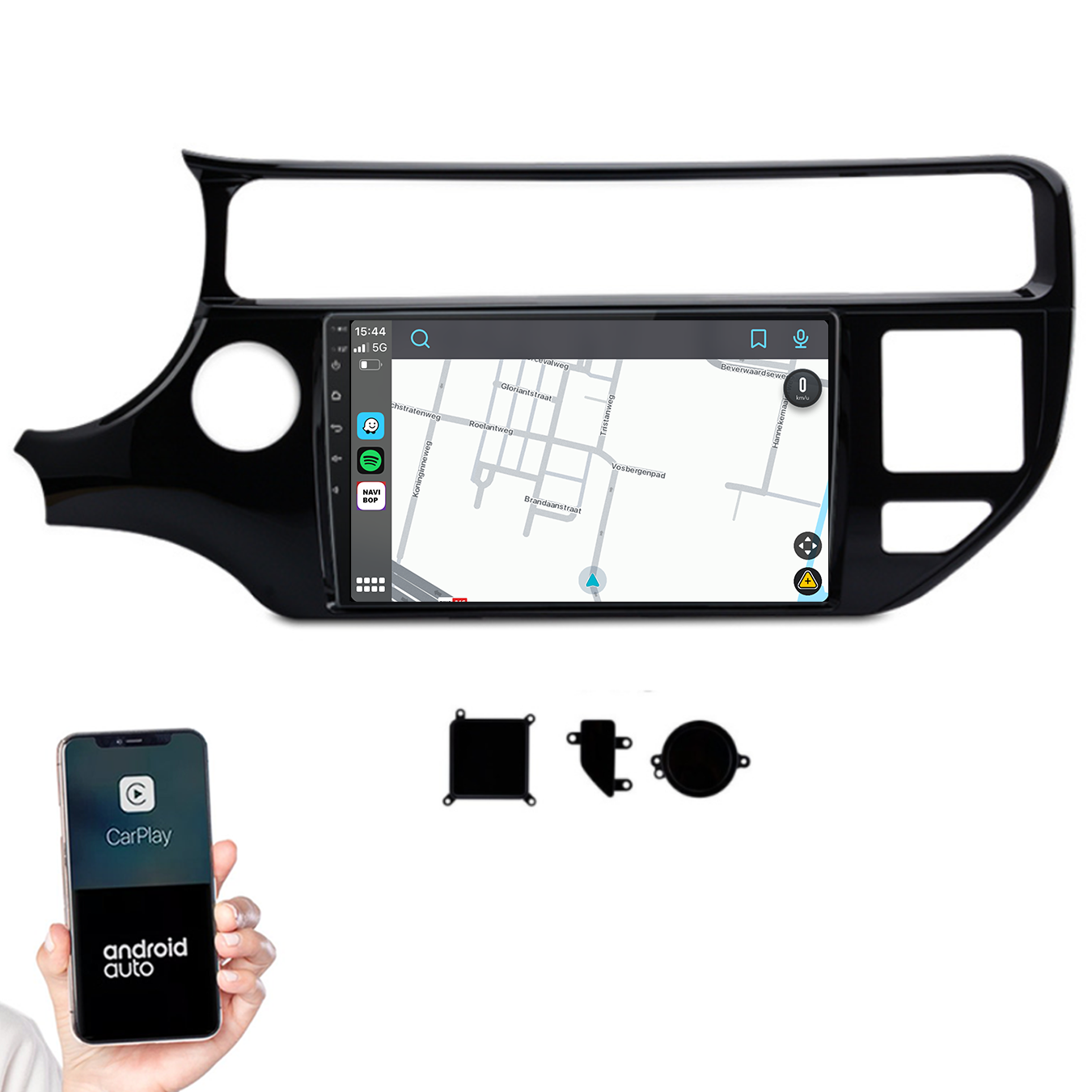 Kia Rio | Autoradio |2011 t/m 2017 | Android 14 | Apple CarPlay & Android Auto
