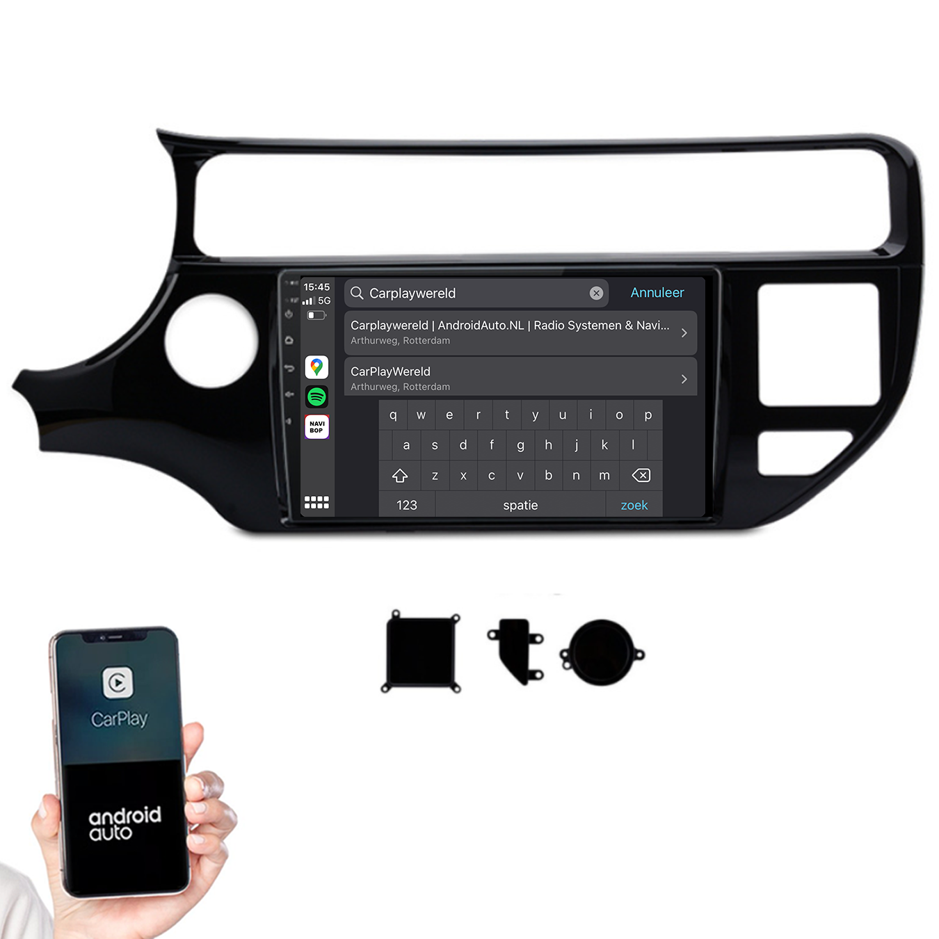 Kia Rio | Autoradio |2011 t/m 2017 | Android 14 | Apple CarPlay & Android Auto