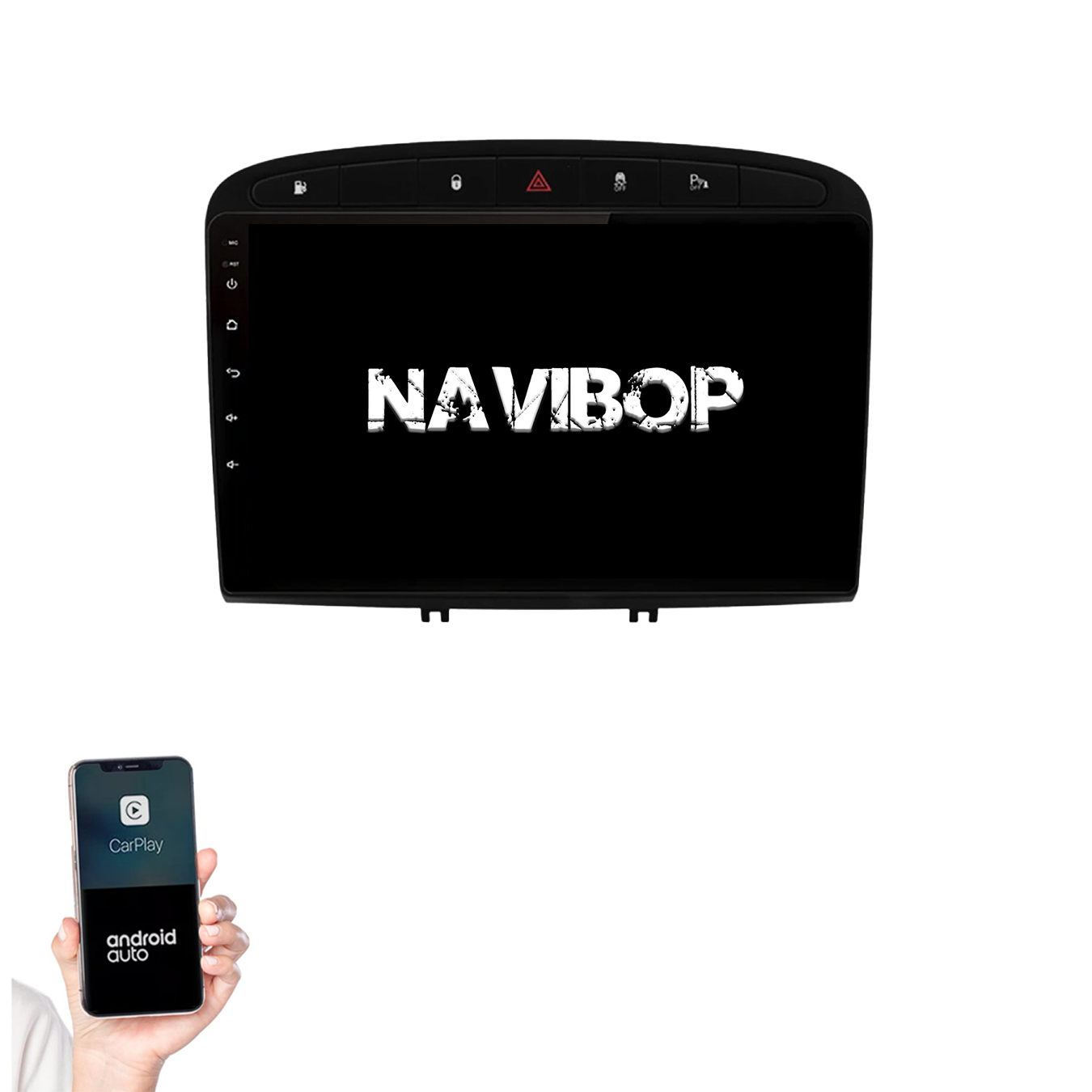 Peugeot 308 | Autoradio | 2007 t/m 2015 | Android 14 | Apple CarPlay & Android Auto