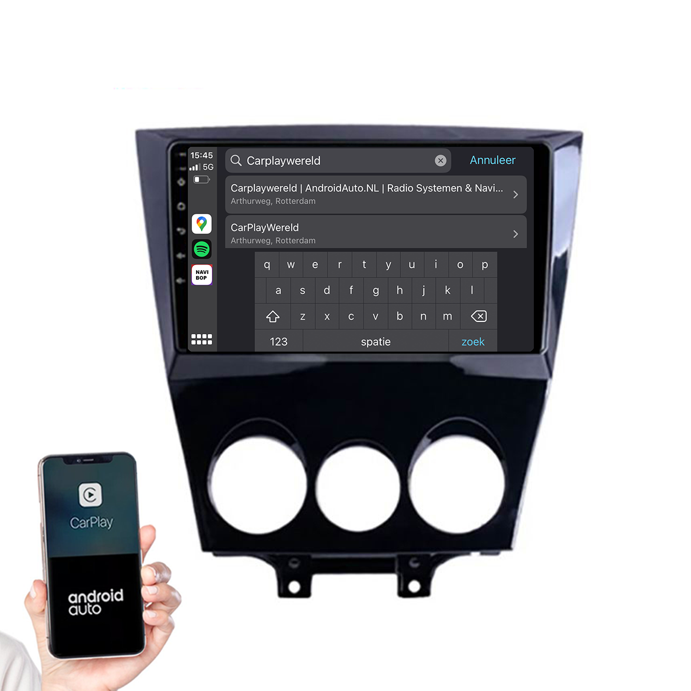 Mazda RX-8 | Autoradio | 2003 t/m 2008 | Android 14 | Apple CarPlay & Android Auto
