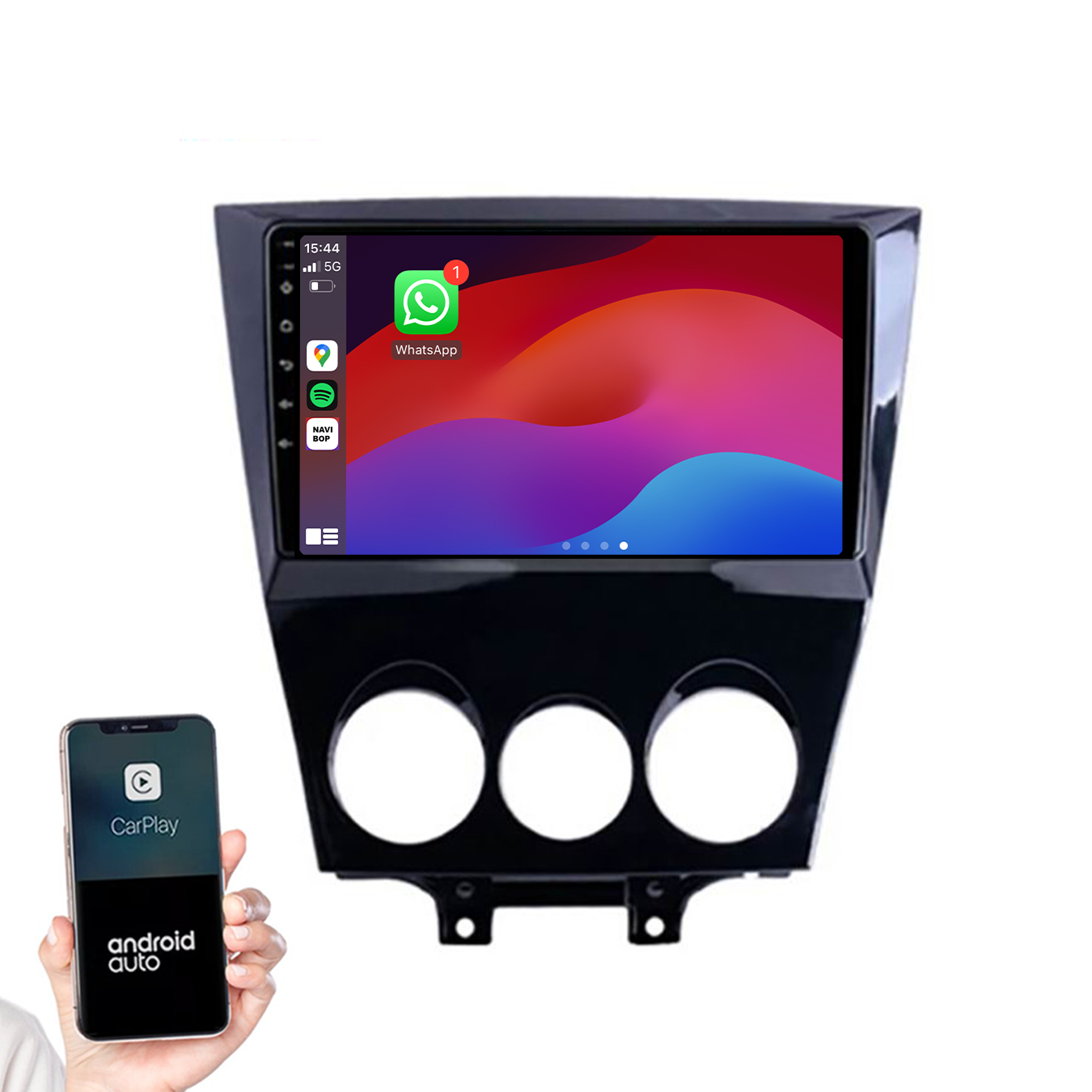 Mazda RX-8 | Autoradio | 2003 t/m 2008 | Android 14 | Apple CarPlay & Android Auto