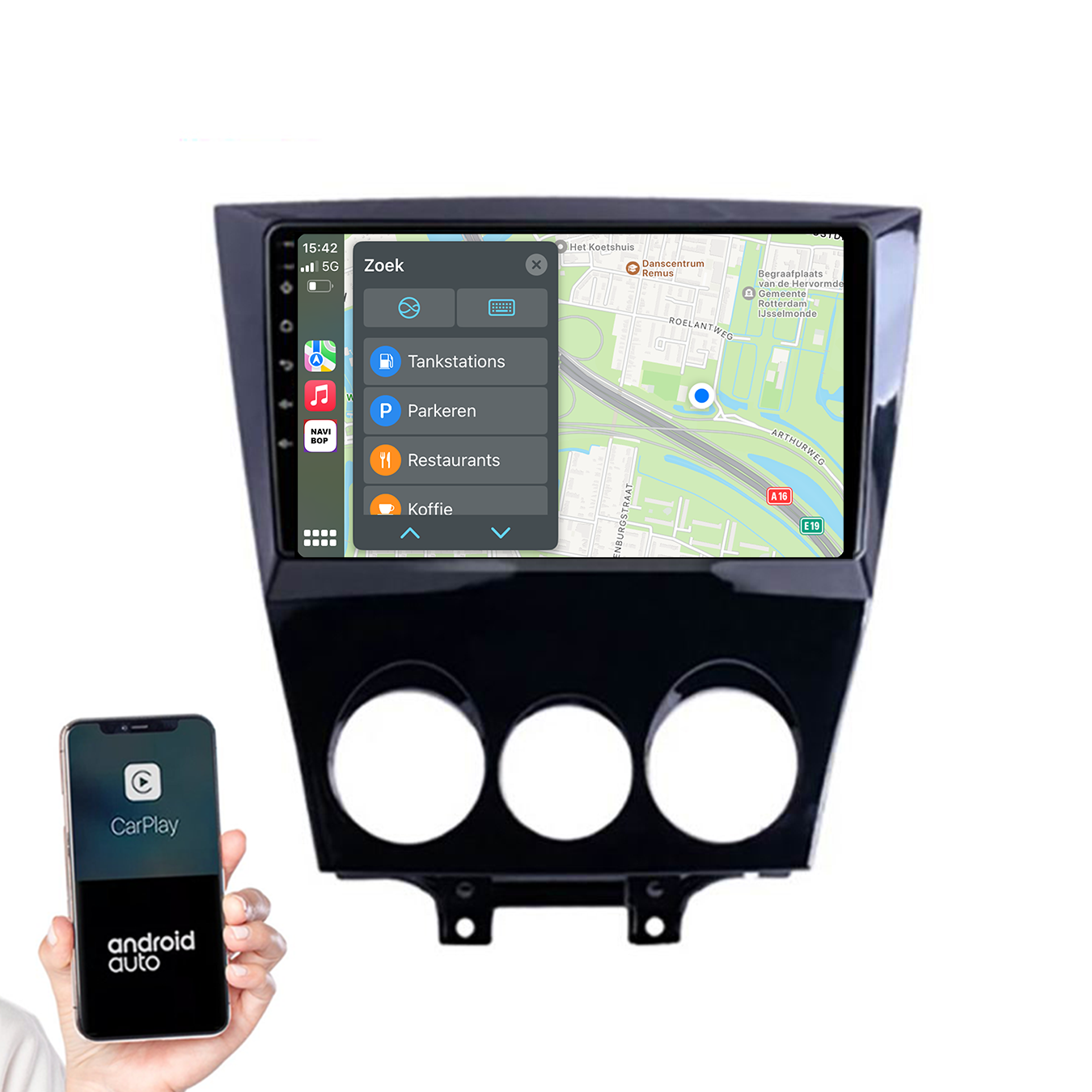 Mazda RX-8 | Autoradio | 2003 t/m 2008 | Android 14 | Apple CarPlay & Android Auto