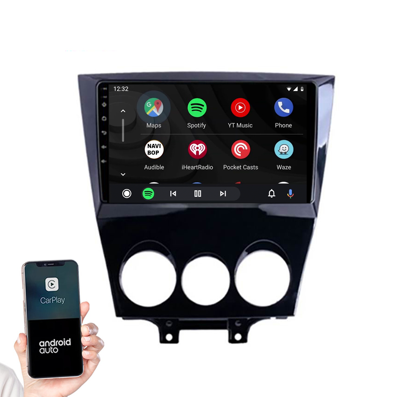 Mazda RX-8 | Autoradio | 2003 t/m 2008 | Android 14 | Apple CarPlay & Android Auto