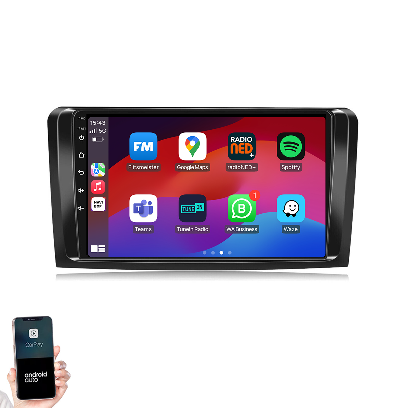 Mercedes ML-klasse | Autoradio | 2005 t/m 2011 | Android 14 | Apple CarPlay & Android Auto (Copy)