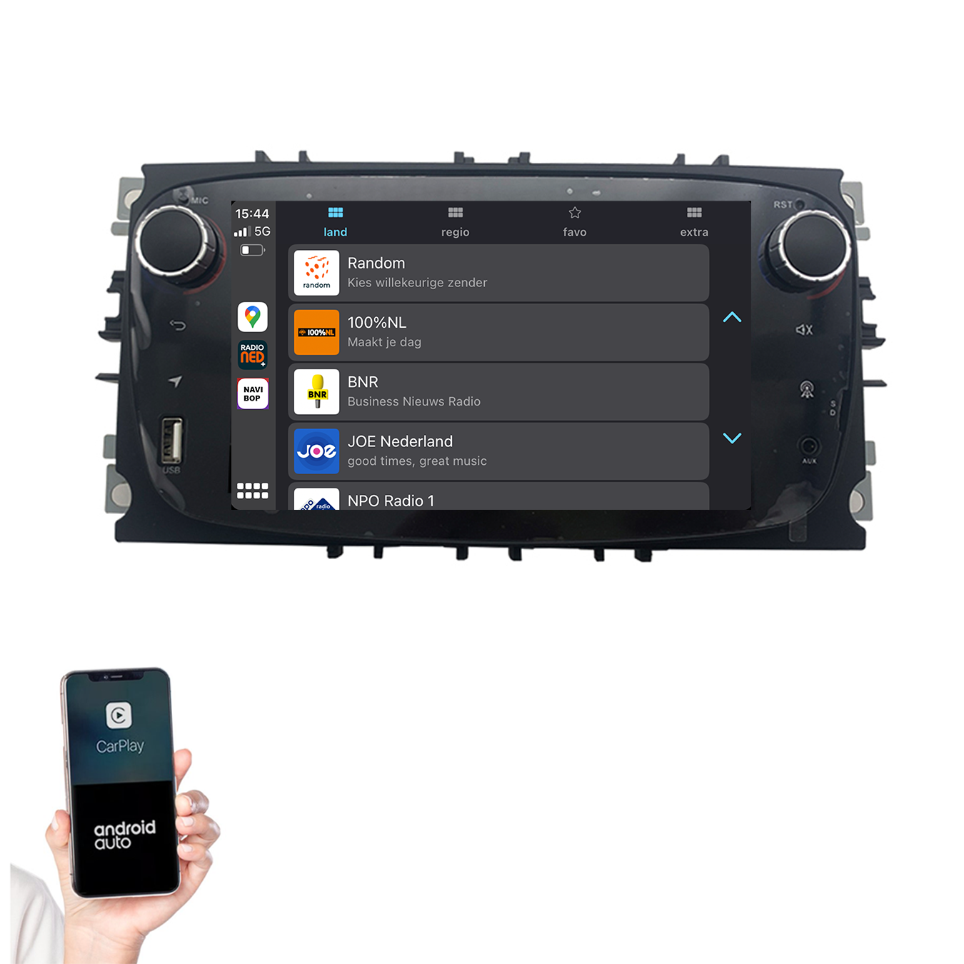 Ford S-max | Autoradio | 2008 t/m 2011 | Android 14 | Apple CarPlay & Android Auto