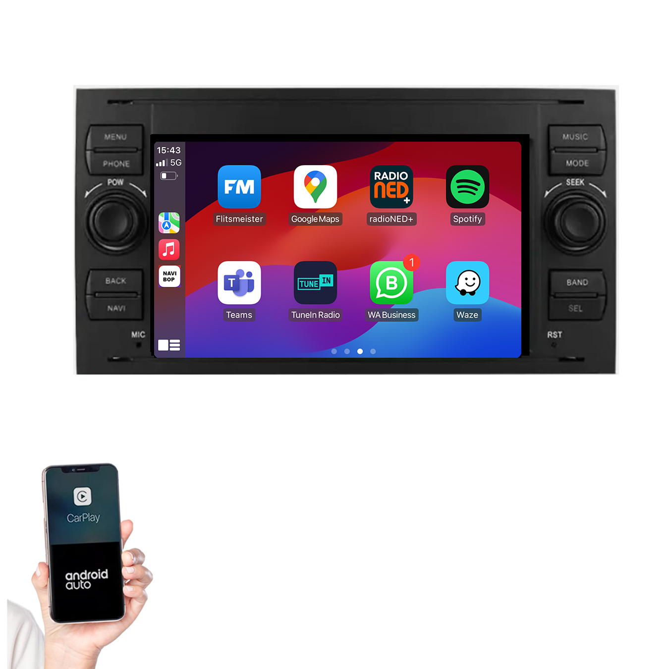 Ford Focus | Autoradio | 2004 t/m 2008 | Android 14 | Apple CarPlay & Android Auto