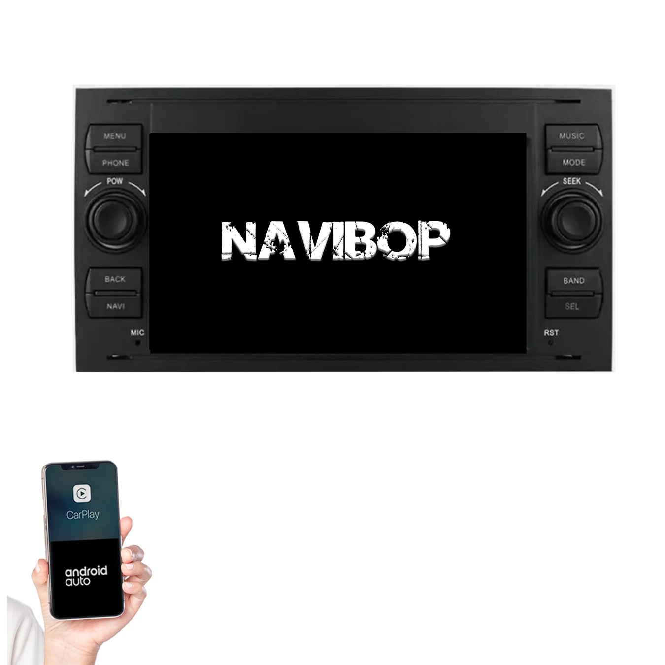 Ford C-Max | Autoradio | 2003 t/m 2010 | Android 14 | Apple CarPlay & Android Auto