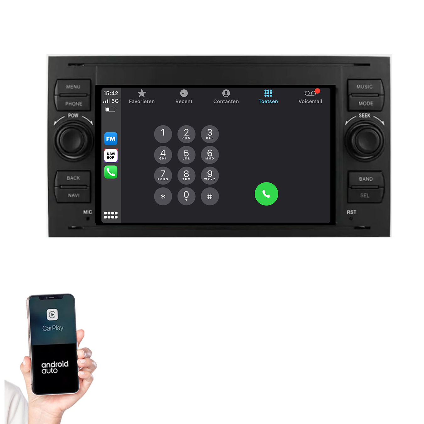 Ford Galaxy | Autoradio | 2005 t/m 2009 | Android 14 | Apple CarPlay & Android Auto