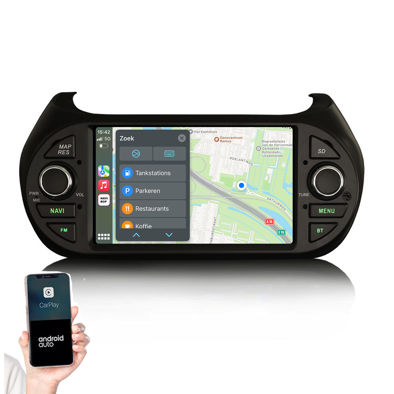 Peugeot Bipper | Autoradio | 2008 t/m 2020 | Android 14 | Apple CarPlay & Android Auto