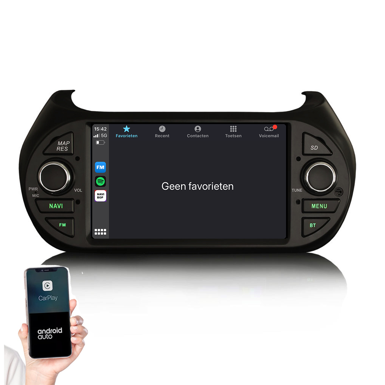 Peugeot Bipper | Autoradio | 2008 t/m 2020 | Android 14 | Apple CarPlay & Android Auto