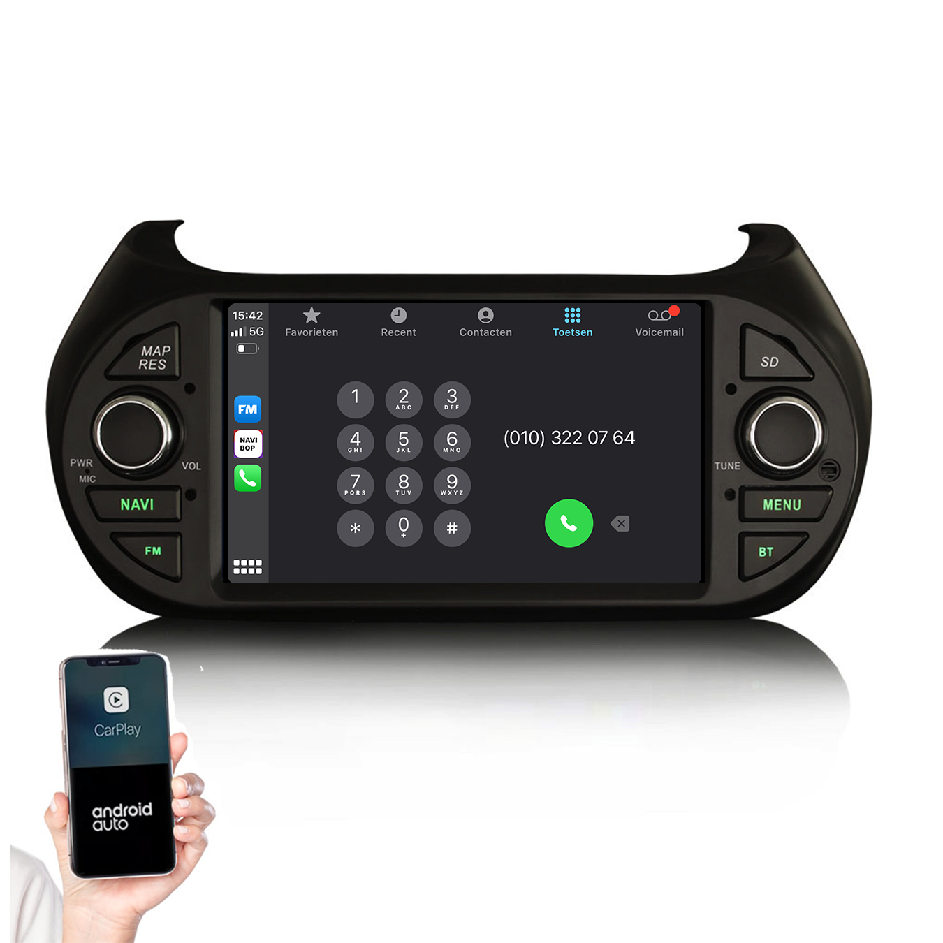 Peugeot Bipper | Autoradio | 2008 t/m 2020 | Android 14 | Apple CarPlay & Android Auto