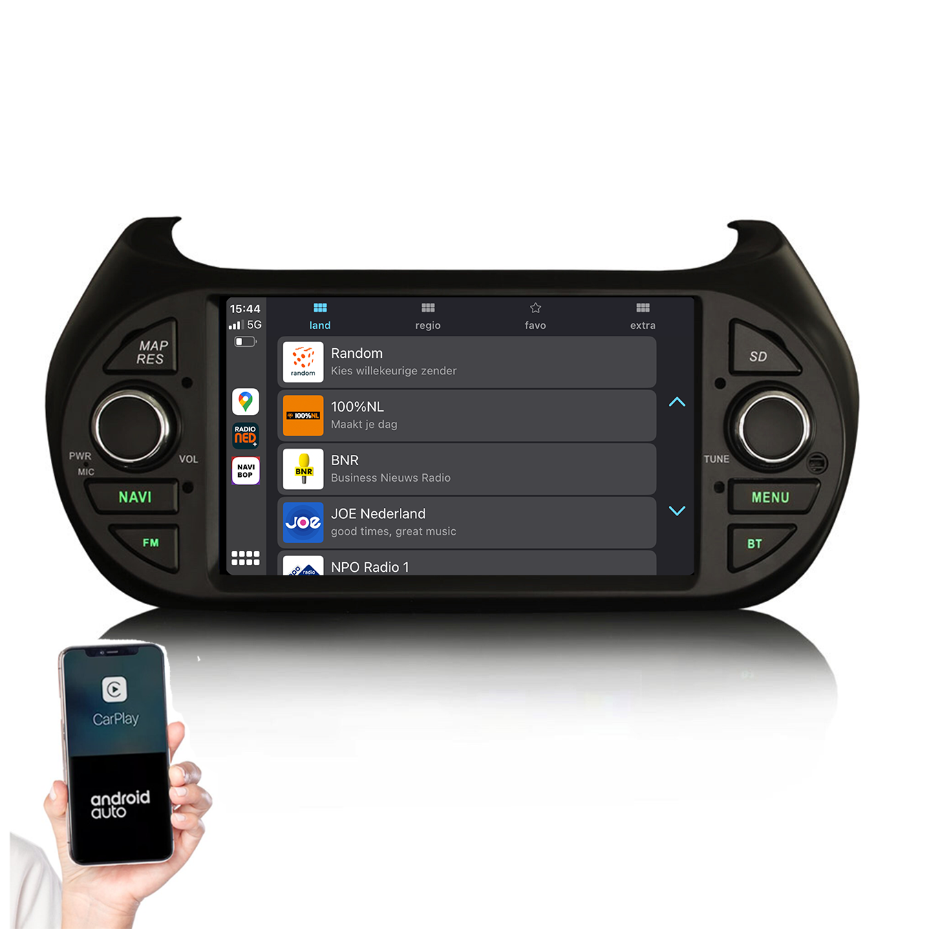 Peugeot Bipper | Autoradio | 2008 t/m 2020 | Android 14 | Apple CarPlay & Android Auto