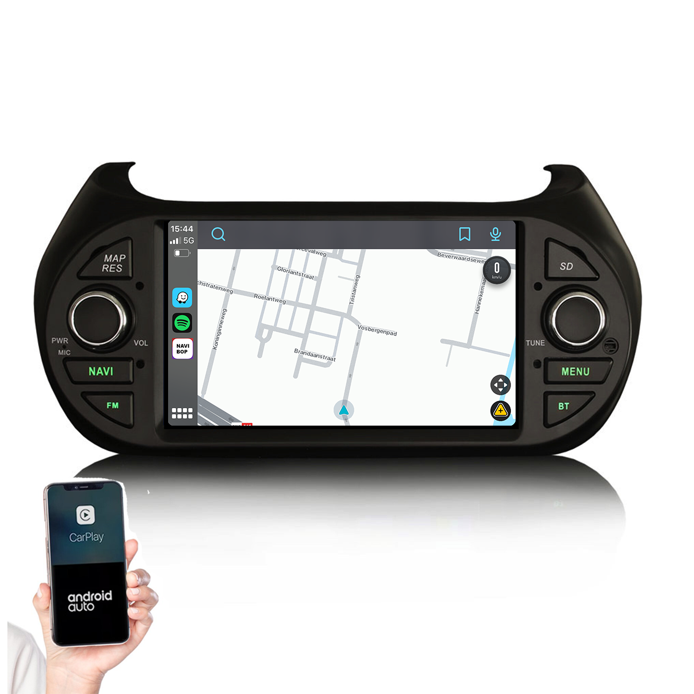 Peugeot Bipper | Autoradio | 2008 t/m 2020 | Android 14 | Apple CarPlay & Android Auto