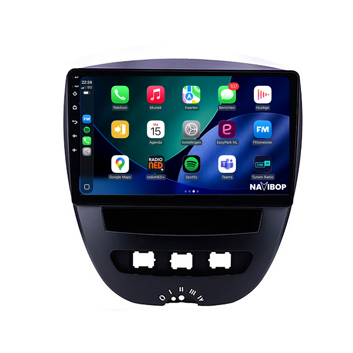 Citroen C1 | Autoradio | 2005 t/m 2014 | Android 14 | Apple CarPlay & Android Auto