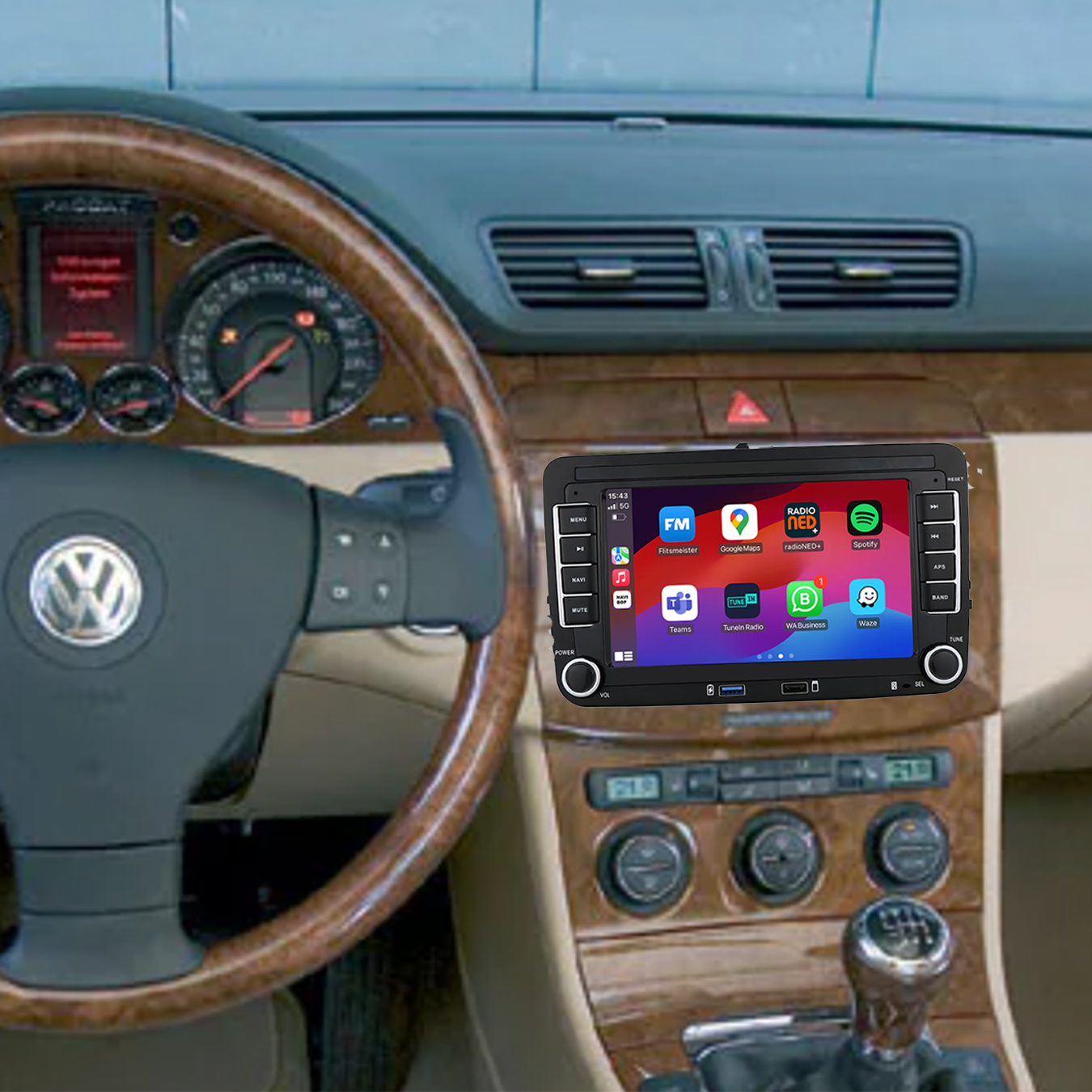 Volkswagen Passat | Autoradio | 2005 t/m 2015 | Android 14 | Apple CarPlay & Android Auto