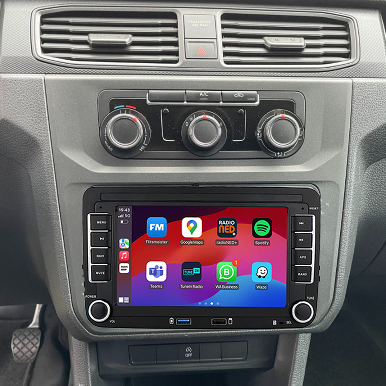 Volkswagen Caddy | Autoradio | 2014 t/m 2018 | Android 14 | Apple CarPlay & Android Auto