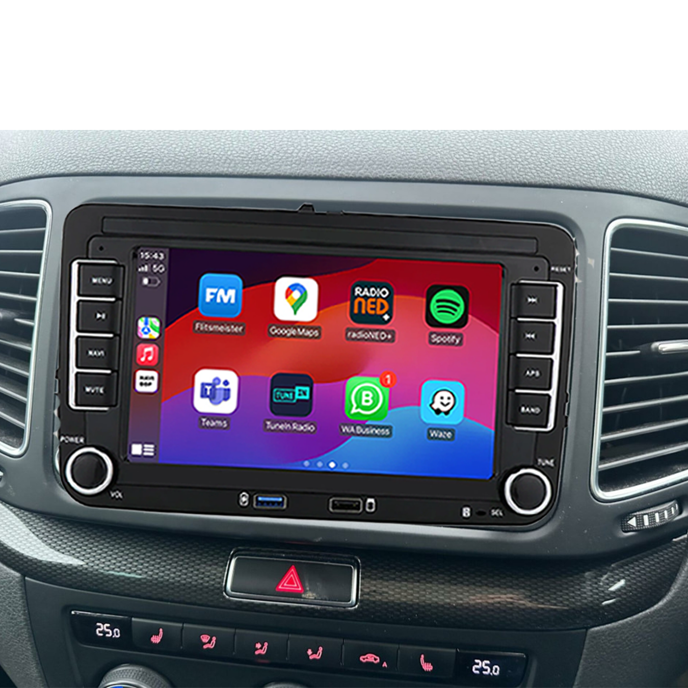 Seat Alhambra | Autoradio | 2010 t/m 2018 | Android 14 | Apple CarPlay & Android Auto