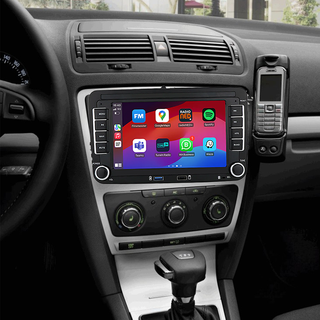 Skoda Octavia | Autoradio | 2006 t/m 2012 | Android 14 | Apple CarPlay & Android Auto