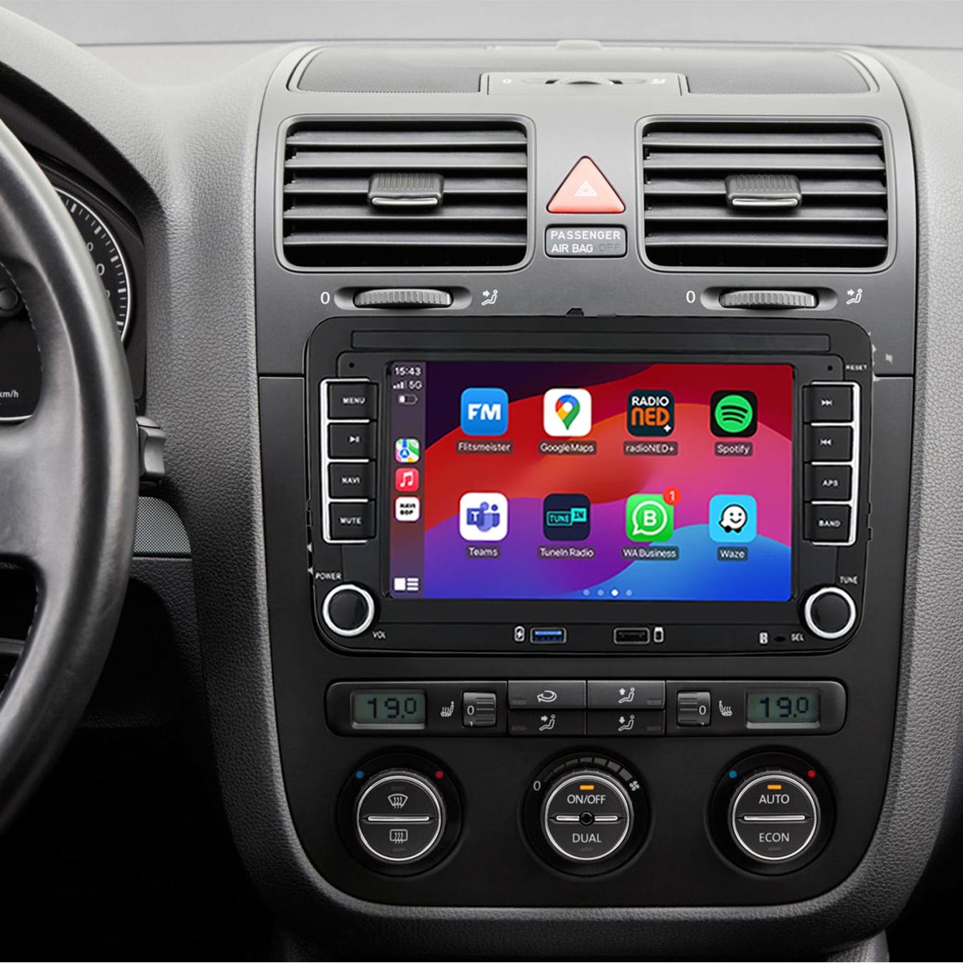Volkswagen Golf 5 | Autoradio | 2003 t/m 2008 | Android 14 | Apple CarPlay & Android Auto