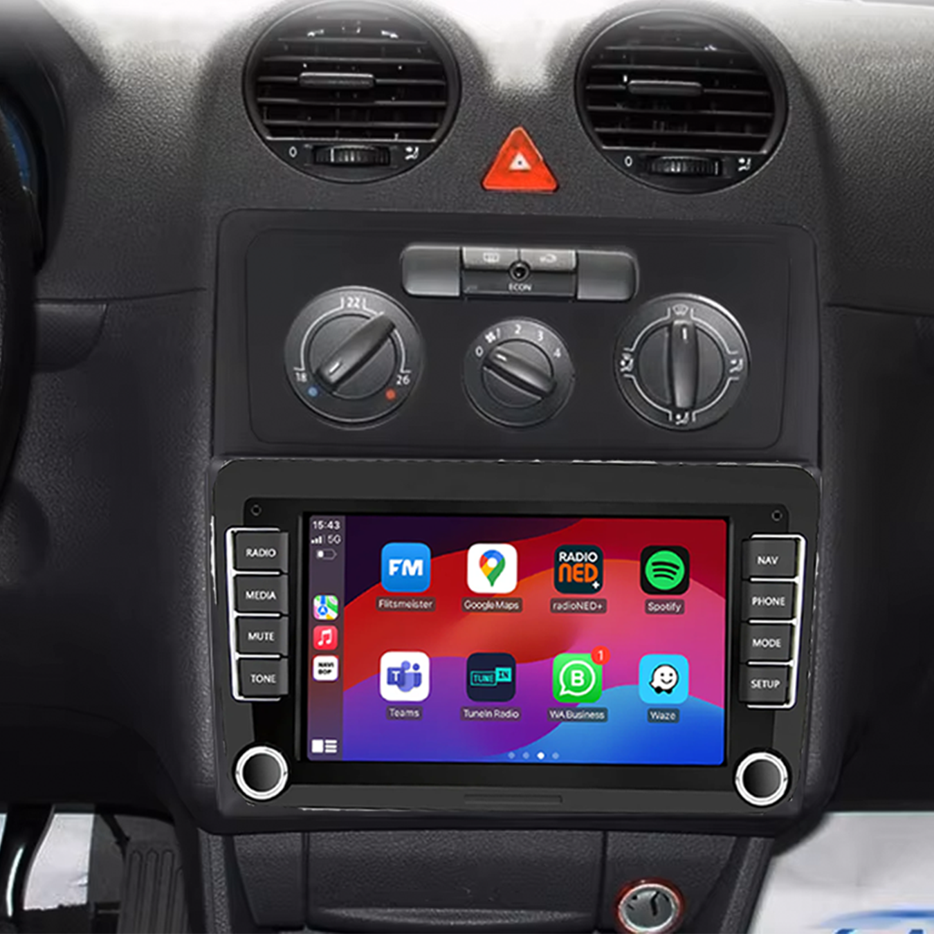 Volkswagen Caddy | Autoradio | 2003 t/m 2018 | Android 14 | Apple CarPlay & Android Auto
