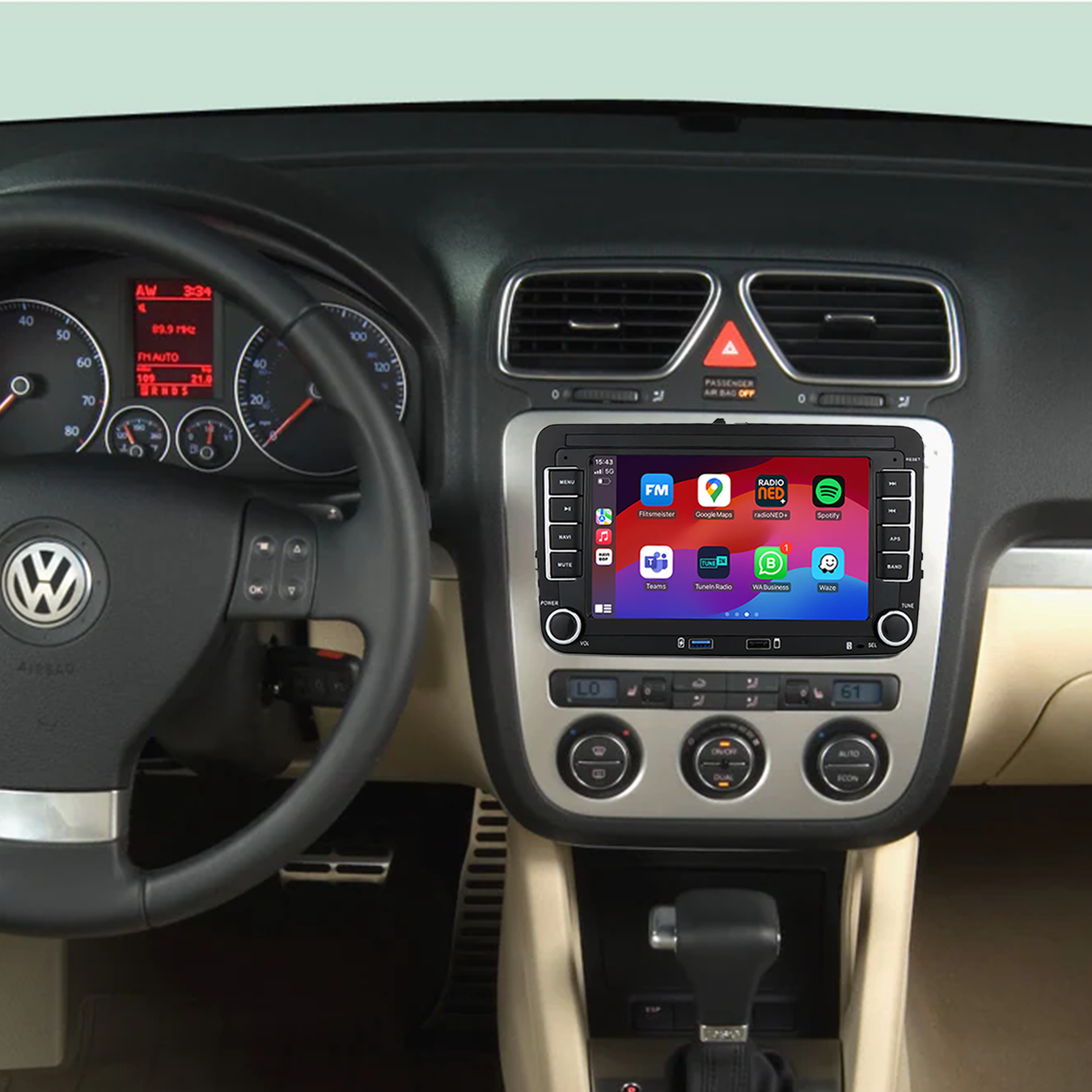 Volkswagen Eos | Autoradio | 2006 t/m 2015 | Android 14 | Apple CarPlay & Android Auto