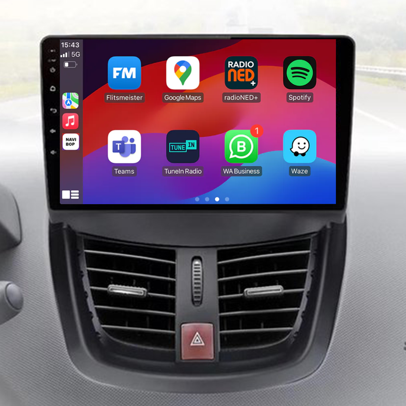 Peugeot 207 | Autoradio | 2006 t/m 2015 | Android 14 | Apple CarPlay & Android Auto