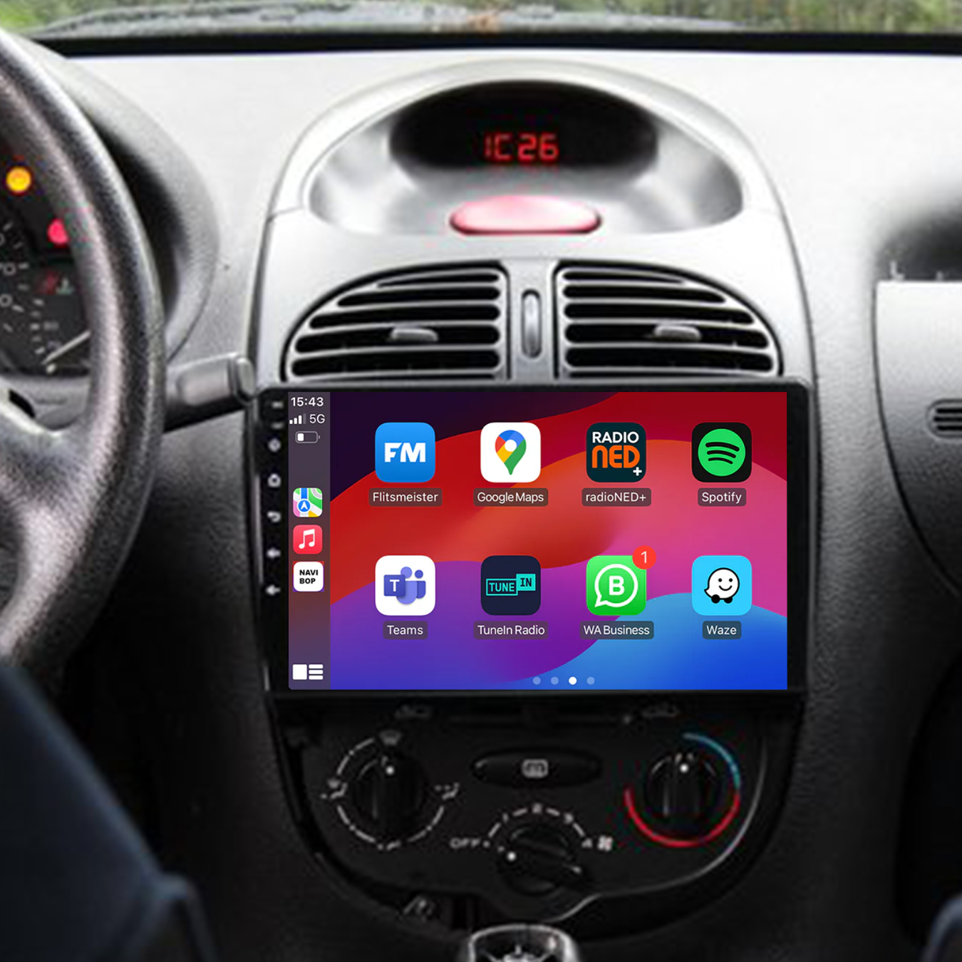 Peugeot 206 | Autoradio | 2000 t/m 2016 | Android 14 | Apple CarPlay & Android Auto