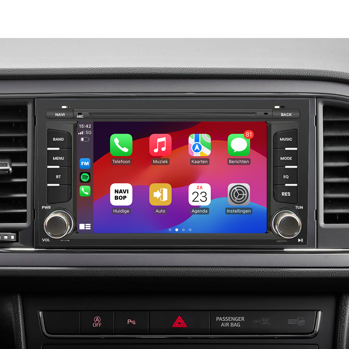 Seat Leon | Autoradio | 2012 t/m 2020 | Android 14 | Apple CarPlay & Android Auto