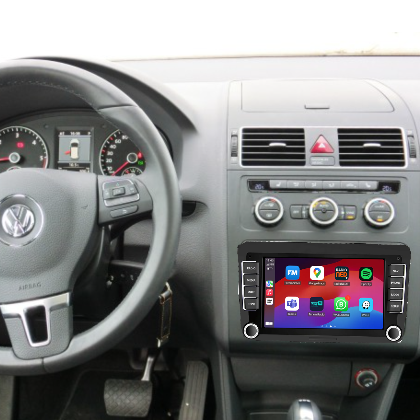 Volkswagen Touran | Autoradio | 2003 t/m 2015 | Android 14 | Apple CarPlay & Android Auto