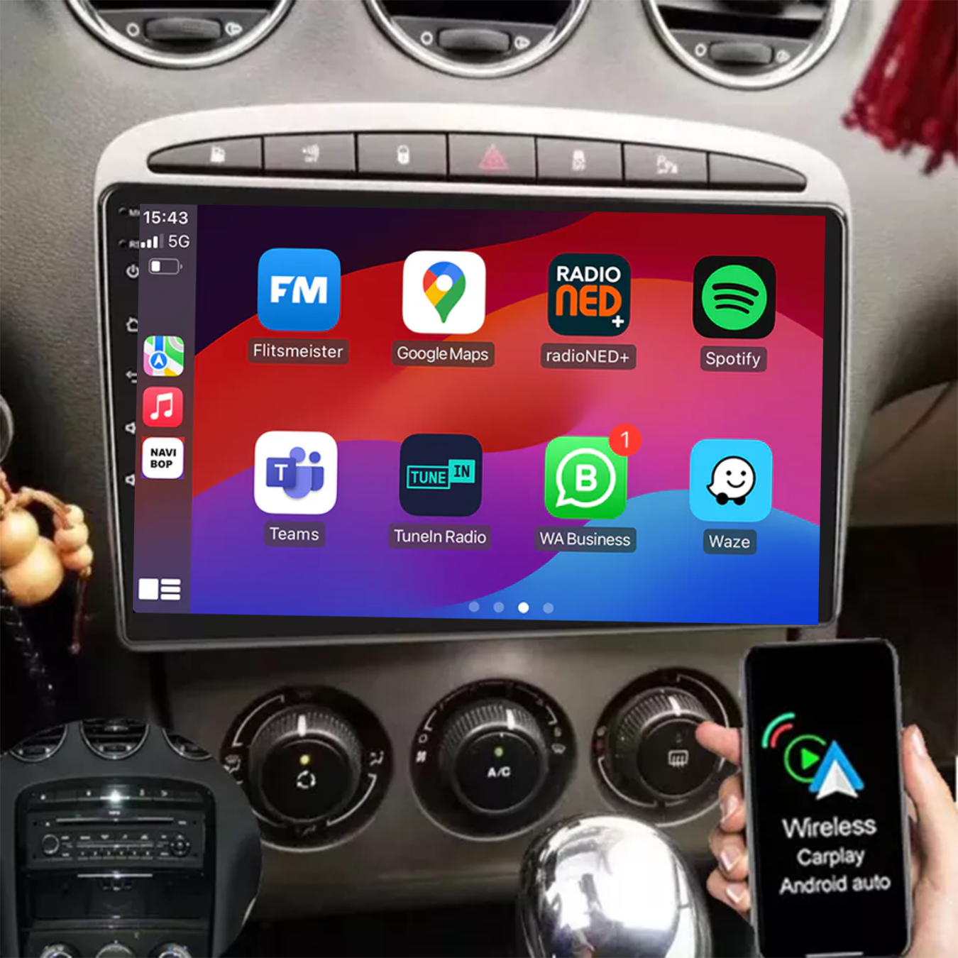 Peugeot 408 | Autoradio | 2004 t/m 2015 | Android 14 | Apple CarPlay & Android Auto