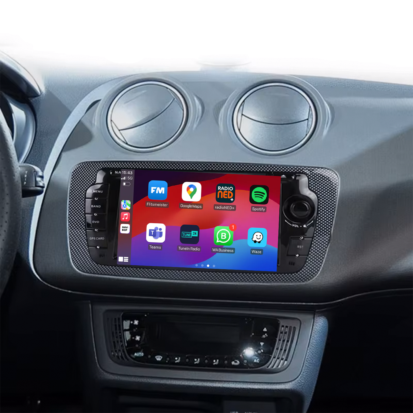 Seat ibiza | Autoradio | 2009 t/m 2013 | Android 14 | Apple CarPlay & Android Auto