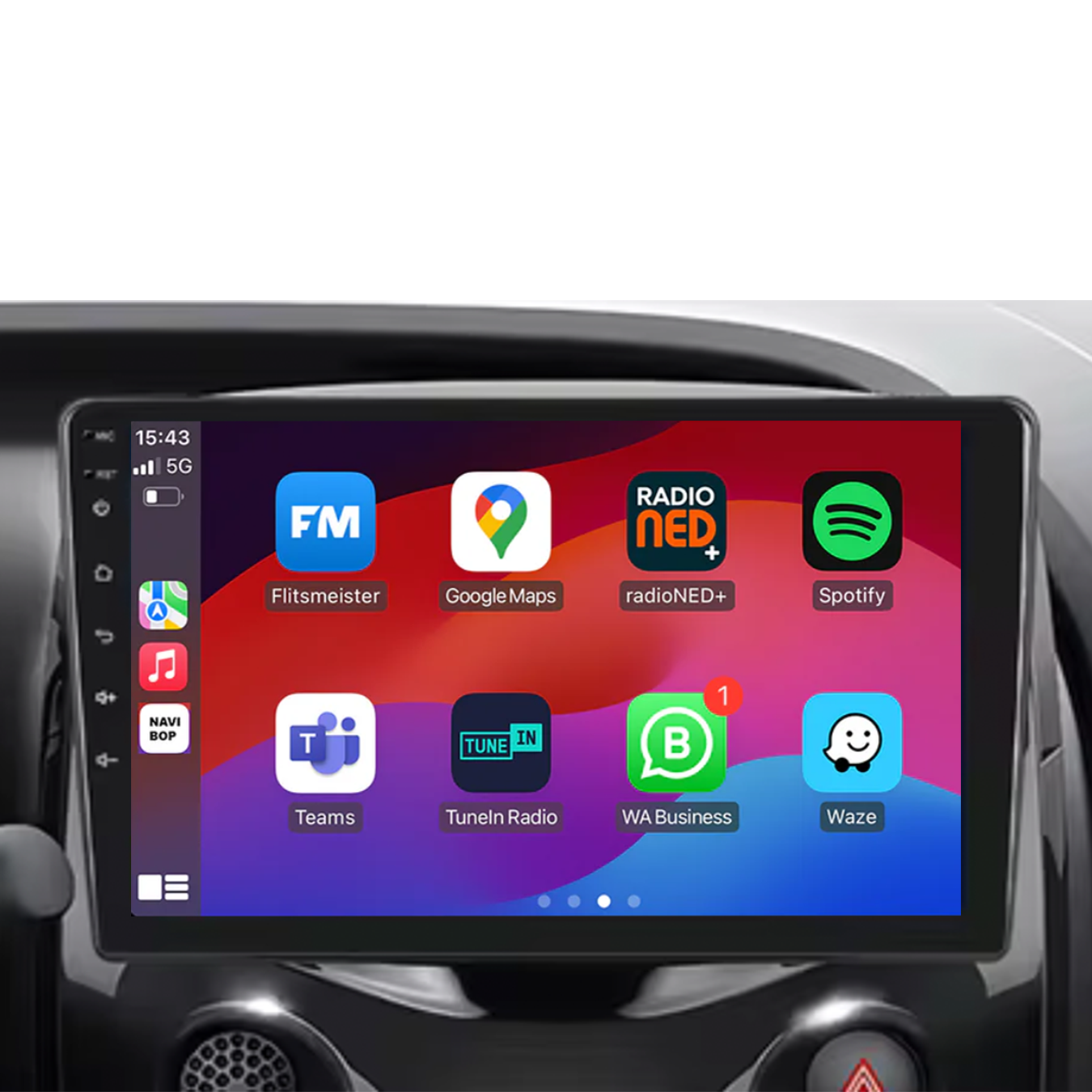 Peugeot 108 | Autoradio | 2014 t/m 2020 | Android 14 | Apple CarPlay & Android Auto